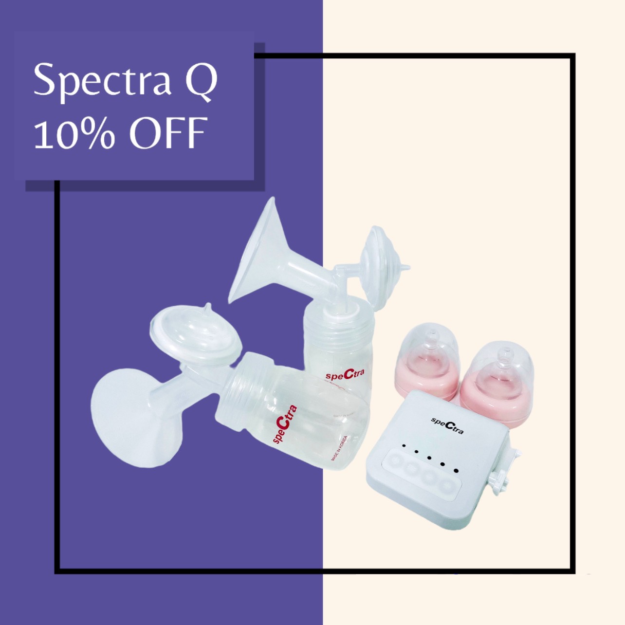 Máy hút sữa mini Spectra Q Hàn Quốc Bảo hành chính hãng 12 tháng