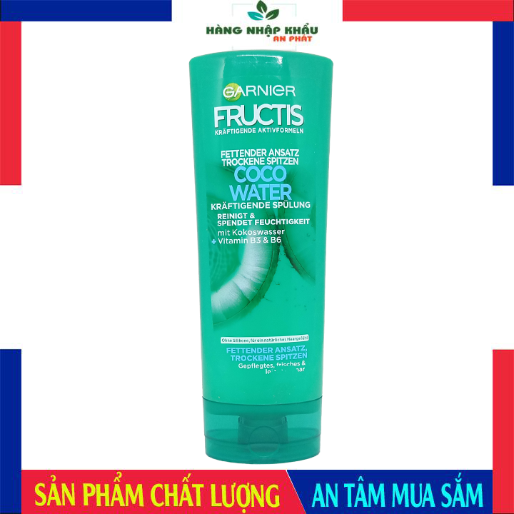 Dầu Xả Nước Dừa Garnier Fructis Fats Coco 250Ml