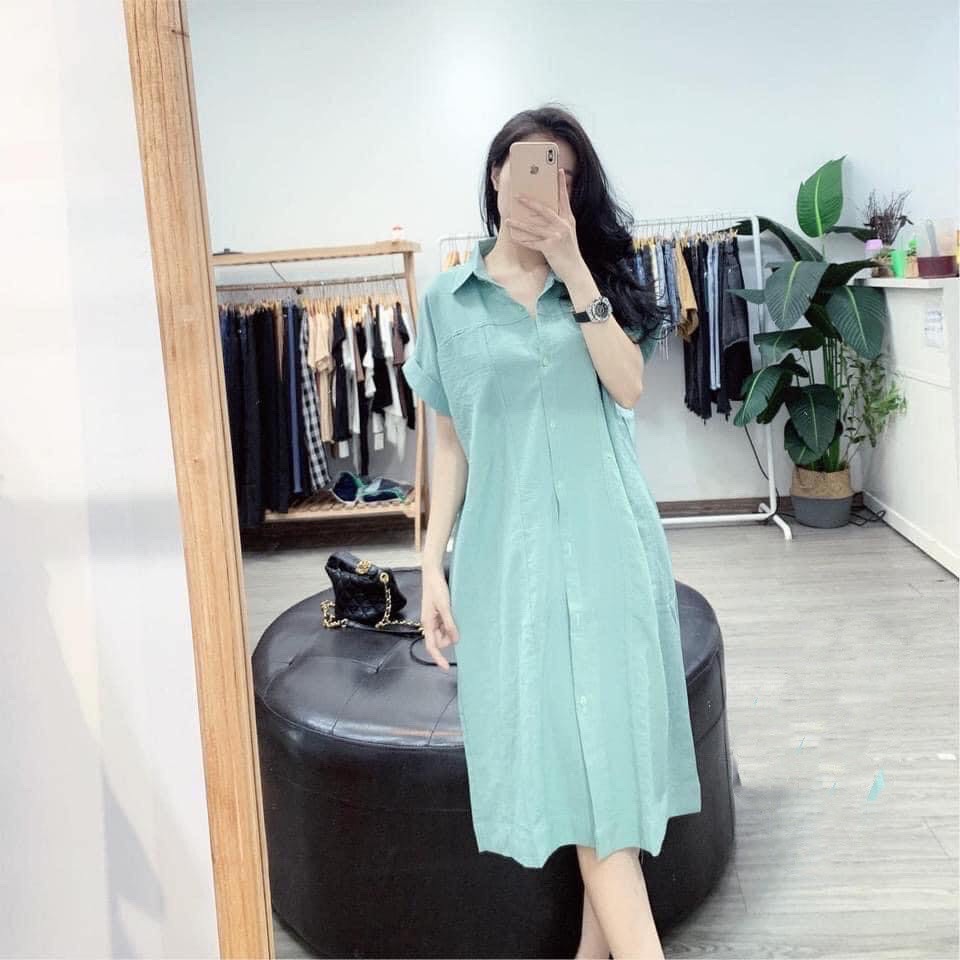 Đầm Bầu Váy Bầu Công Sở Mùa Hè Màu Đen Có Cổ Lịch Sự Nhã Nhặn Dáng Xuông |  Shopee Việt Nam