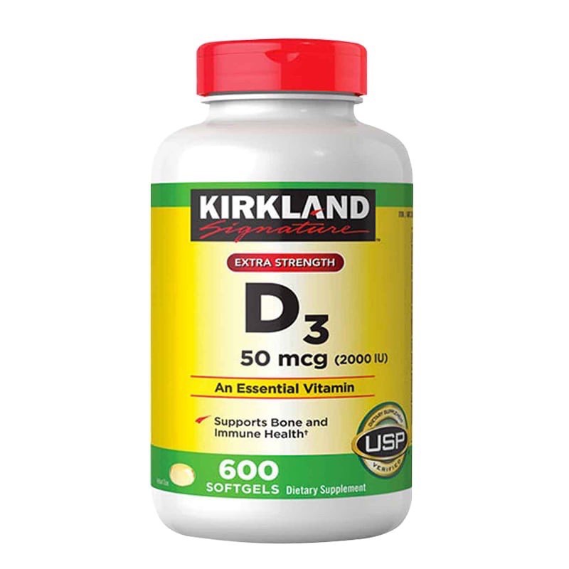 [HCM]Viên Uống Vitamin D3 2000Iu Kirkland 600 Viên