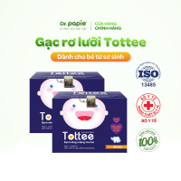 Combo 2 Hộp Gạc Rơ Lưỡi Tottee Làm Sạch Và Ngăn Ngừa Các Vấn Đề Răng Miệng Cho Bé 30 Gói/hộp