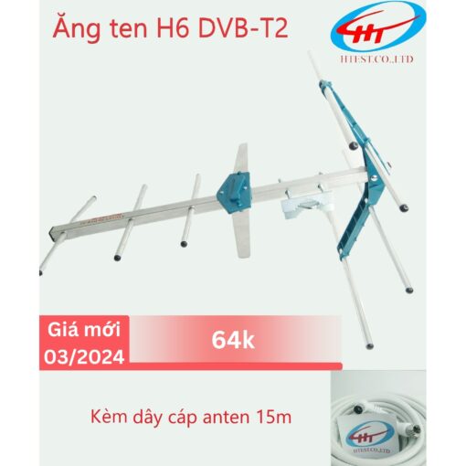 Anten HKD H6 kèm dây cáp anten 15m