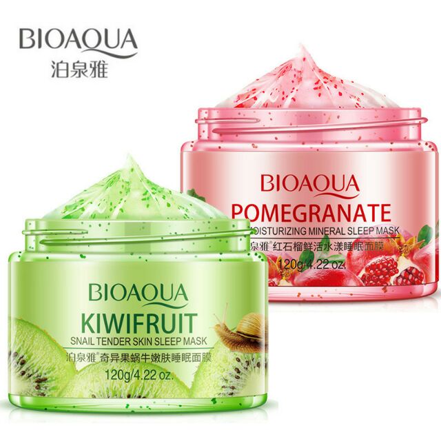 [Hcm]Mặt Nạ Ngủ Bioaqua Hoa Quả (Kiwi & Lựu)