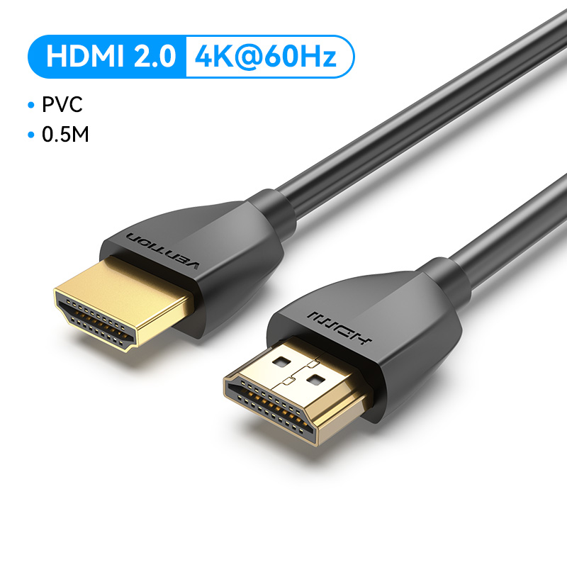 Vention Cáp HDMI Mỏng HDMI Sang HDMI 2.0 HDR 4K 60Hz Cho Bộ Chia Cáp Mở Rộng 1080P Cho PS4 HDTV Máy 