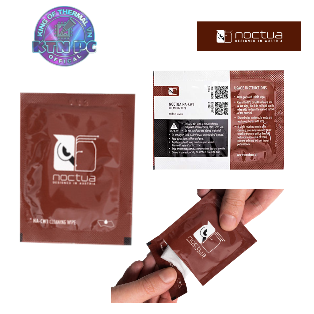 Khăn Lau Vệ Sinh Keo Tản Nhiệt Wipe Noctua NA-SCW1 - Chính Hãng