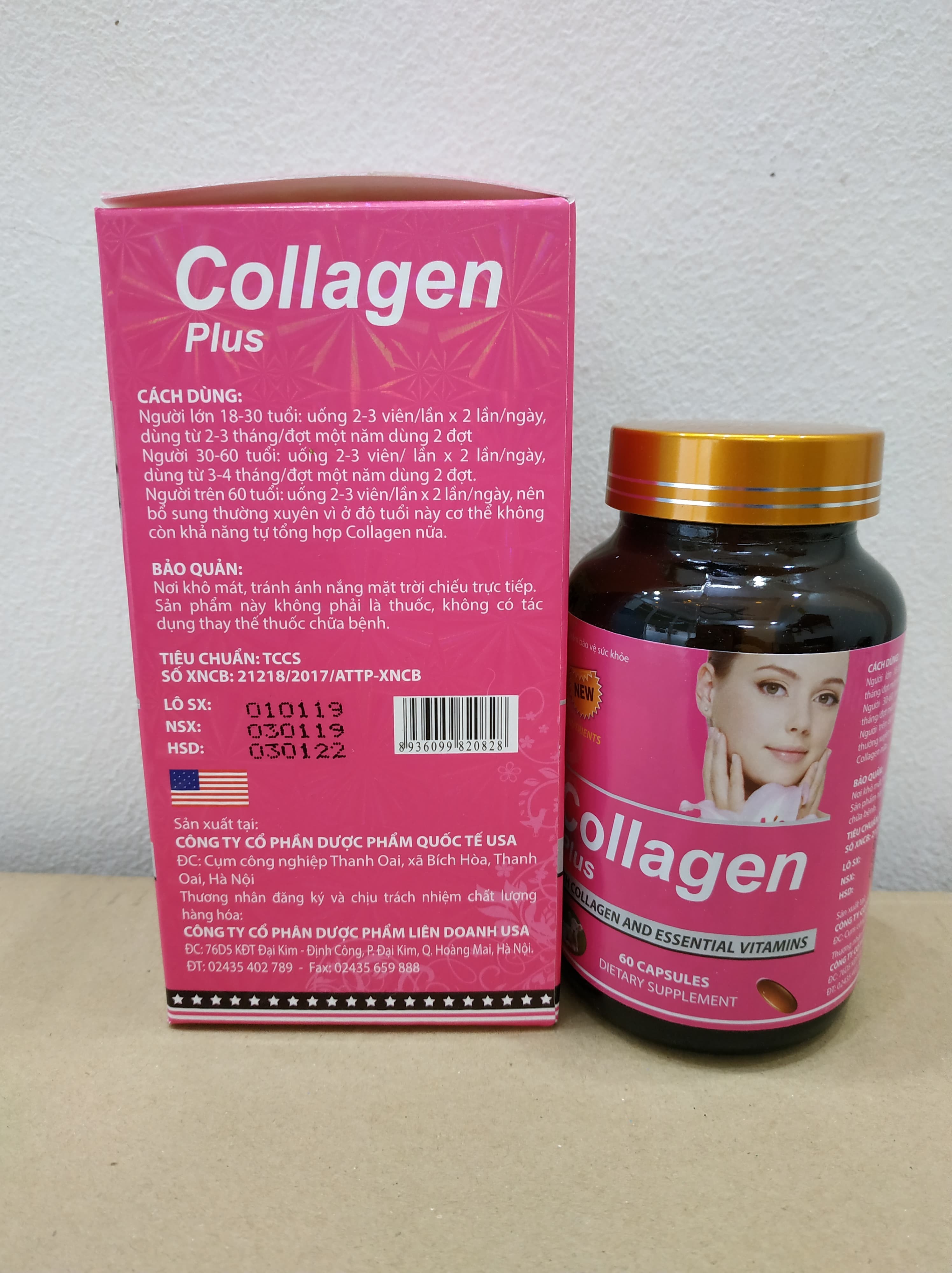 [Hàng Chính Hãng] Combo 2 Hộp Viên Uống Collagen Và Nhau Thai Cừu Giúp Đẹp Da Sáng Da Tăng Cường Làm Giảm Nếp Nhăn Trên Da