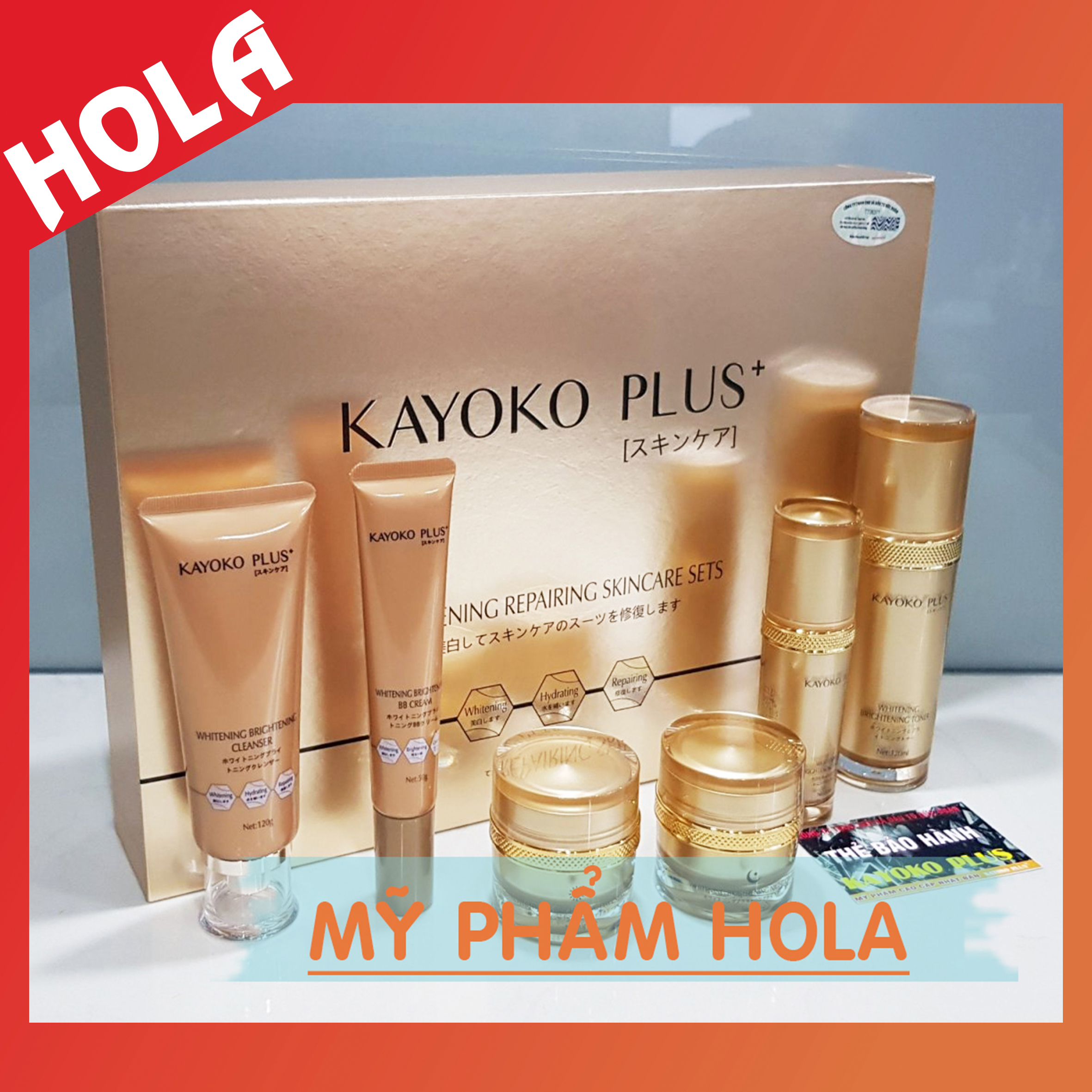 [CHÍNH HÃNG] Bộ mỹ phẩm cao cấp Kayoko Vàng Plus 6in1 chuyên làm mờ nám tàn nhang và dưỡng trắng da mỹ phẩm Kayoko.