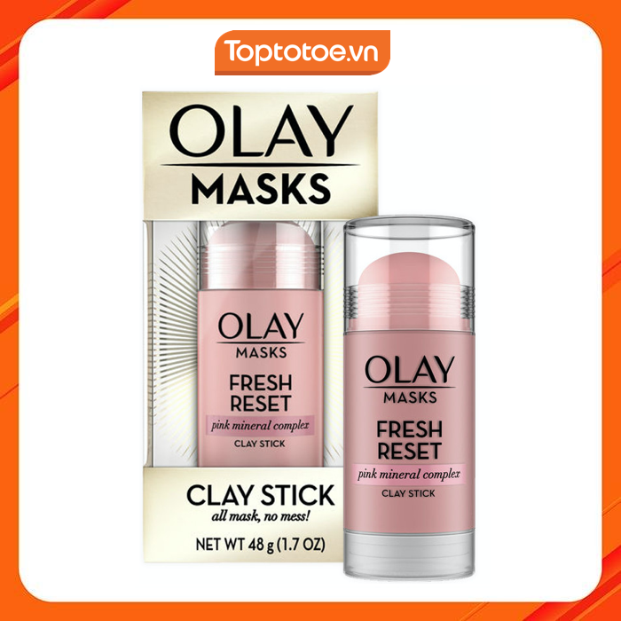 Mặt Nạ Rửa Olay Mask Fresh Reset Pink Mineral Complex Clay Stick 48G
