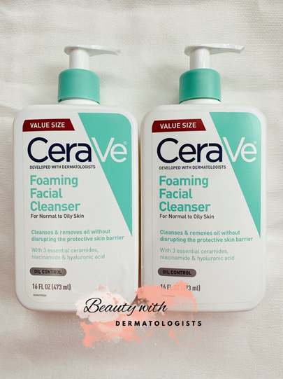 Sữa Rửa Mặt Cerave Foaming Facial Cleanser - Dành Cho Da Thường - Da Hỗn Hợp - Da Dầu - Dung Tích 355Ml - 473Ml