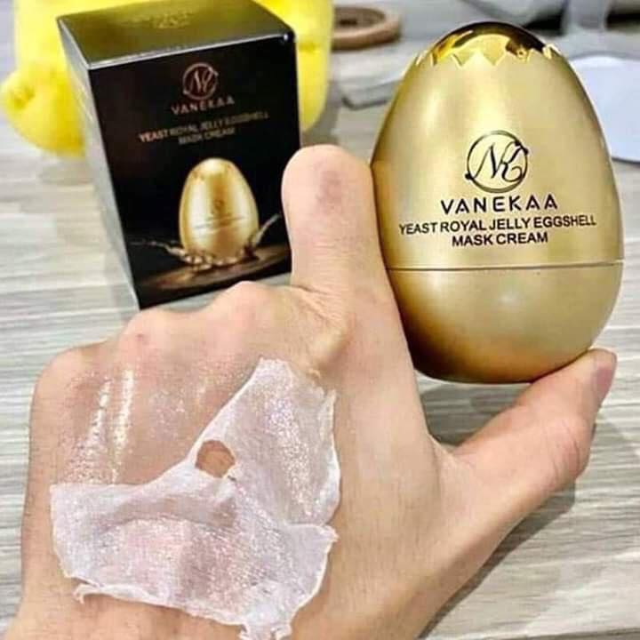 Mặt Nạ Quả Trứng Xóa Nhăn Da Mặt Vanekaa Yeast Royal Jelly Egg Shell Mask Cream