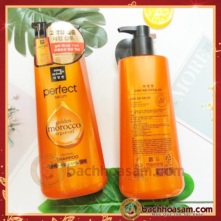 Dầu Gội Mise En Scene Perfect Serum Hàn Quốc Màu Vàng 680Ml - Dau Goi Miseen Mau Vang