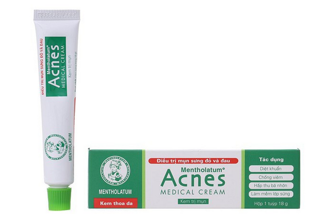 Kem Dùng Cho Mụn Sưng Đỏ Và Đau Acnes Medical Cream 18G