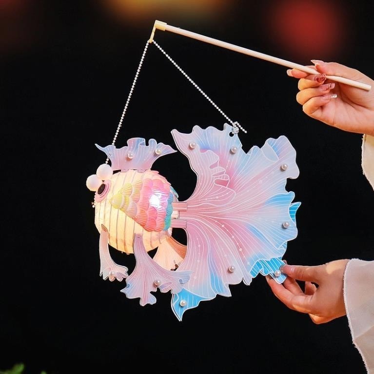 Đèn Lồng Trung Thu Cá Chép Tự Ráp DIY Phát Sáng – Đèn Lồng Handmade Trang Trí Lễ Hội May Mắn