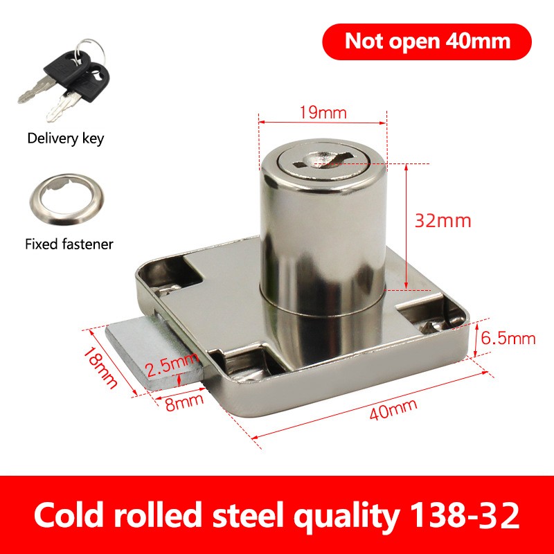 Ổ Khoá Vuông Tủ Bằng Thép Cao Cấp Ổ Khóa Tủ Gỗ Kích Thước 36MM 40MM Ổ Khóa Ngăn Kéo Hộc Bàn Tiện D