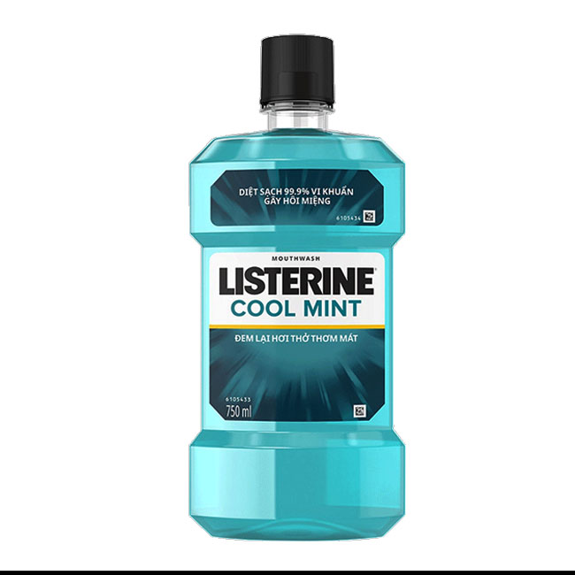 [Hcm]Nước Súc Miệng Hương Bạc Hà Listerine Cool Mint (750Ml) Đem Lại Hơi Thở Thơm Mát Bảo Vệ Răng Miệng Diệt Sạch Vi Khuẩn Trong Miệng Giảm Nhiệt Miệng Ngừa Sâu Răng.