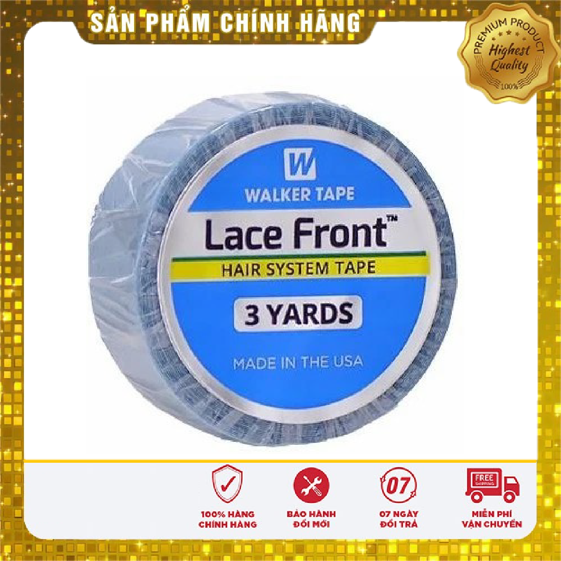 [HCM]Băng Keo Dán Tóc Giả Mái Hói Nam CHÍNH HÃNG 1.9cm x 3 ultra hold