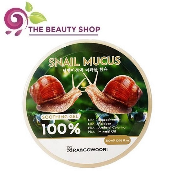 [Hcm][Mẫu Mới] Gel Dưỡng Ẩm Da Chiết Xuất Ốc Sên Ra&Gowoori Snail Soothing Gel 300G