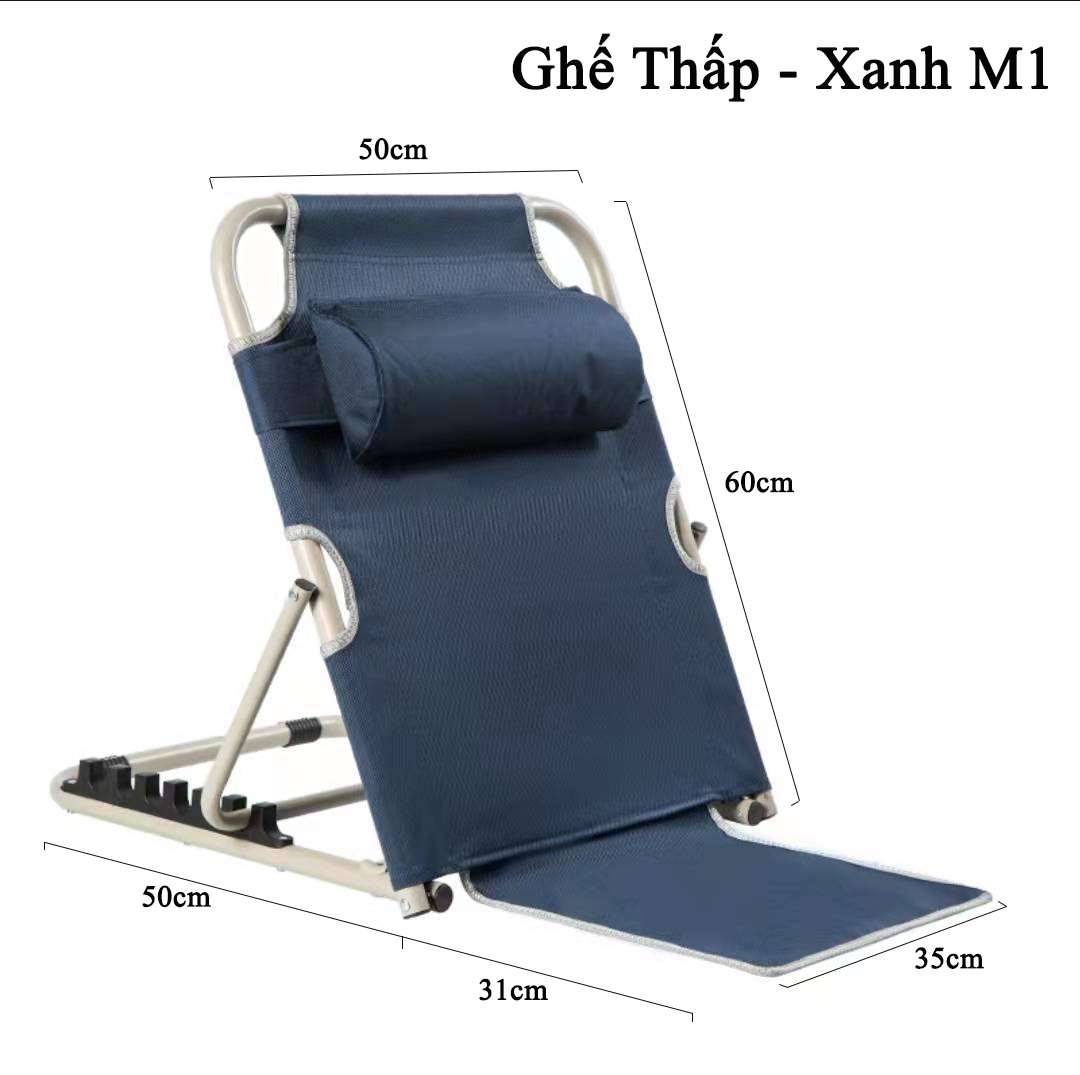 Mua Ghế bệt tựa lưng, ghế bệt tựa lưng thư giãn, ghế bệt tựa lưng thư giãn  gấp gọn, ghế ăn cho người già, ghế gấp bệnh nhân - Ghi 59x50x35cm tại