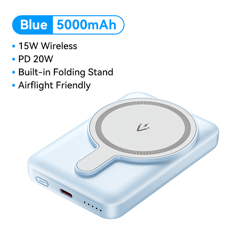 Vention Pin Sạc Dự Phòng 5000mAh 20W Siêu Nhanh - 2 Cổng Type-C/USB-C - Sạc Không Dây & Có Dây - Thi