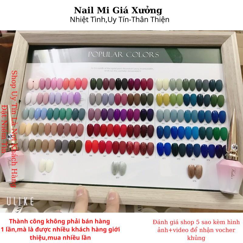 Sét Sơn Gel Kalie 78 Màu - Hàn Quốc Siêu Mướt Bóng Tặng Kèm Base Top Chính Hãng