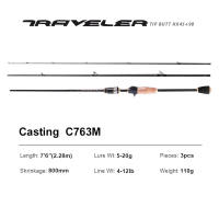 TRAVLER Spinning Casting Fishing Rods 1.68m 2.28m 2.10m Carbon UL/L/M/ML Power MF Action Baitcasting Travel Rod