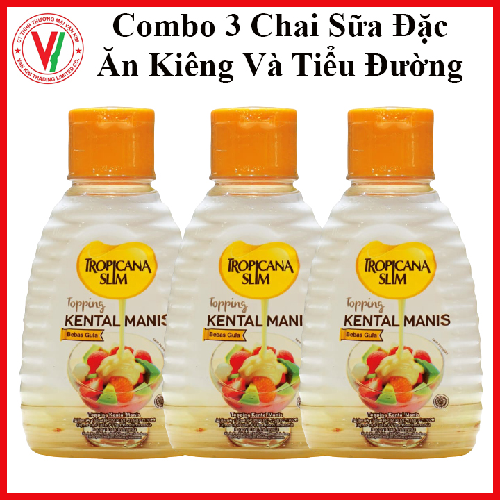 [Hcm]Combo 3 Chai Sưa Đặc Ăn Kiêng Không Đuờng Tropicana Slim Ăn Kiêng Keto Tiểu Đuờng