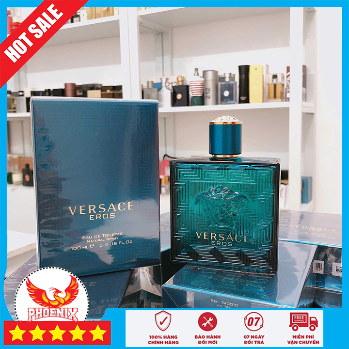 [ Phoenix Online ] Nước Hoa Nam Cao Cấp Verssace Eross Edt For Men - Mạnh Mẽ Nam Tính Sang Trọng Đậm Chất Đàn Ông - Trung Tâm Của Các Hương Thơm Là Sự Kết Hợp Và Thể Hiện Của Niềm Đam Mê Vô Tận Và Ham Muốn Mãnh Liệt
