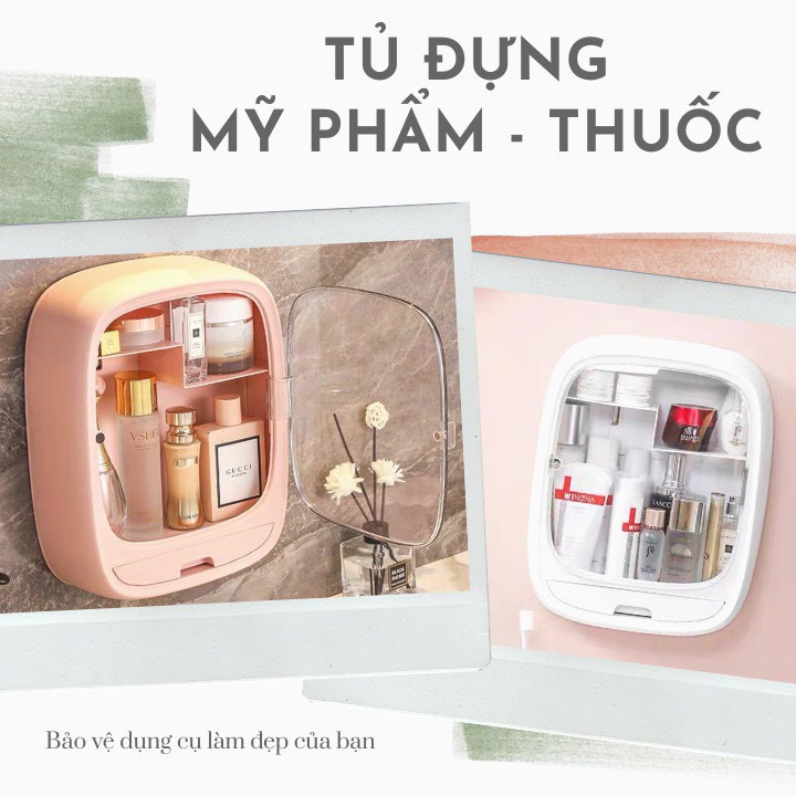 TỦ MỸ PHẨM DÁN TƯỜNG ĐA NĂNG HOKORI 3635 NHỰA VIỆT NHẬT