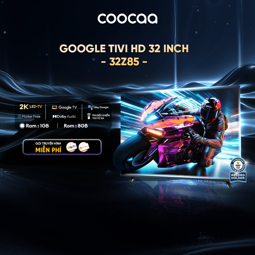 Google Tivi CooCaa Model Z85 | Smart TV | HDR10 | Dolby Audio | 32 inch | 40 inch | 43 inch