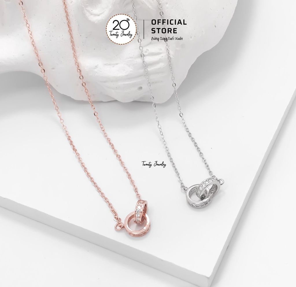 Dây chuyền cặp đôi inox ký hiệu nam nữ MC167 (trắng xanh) - Inox Công Sang