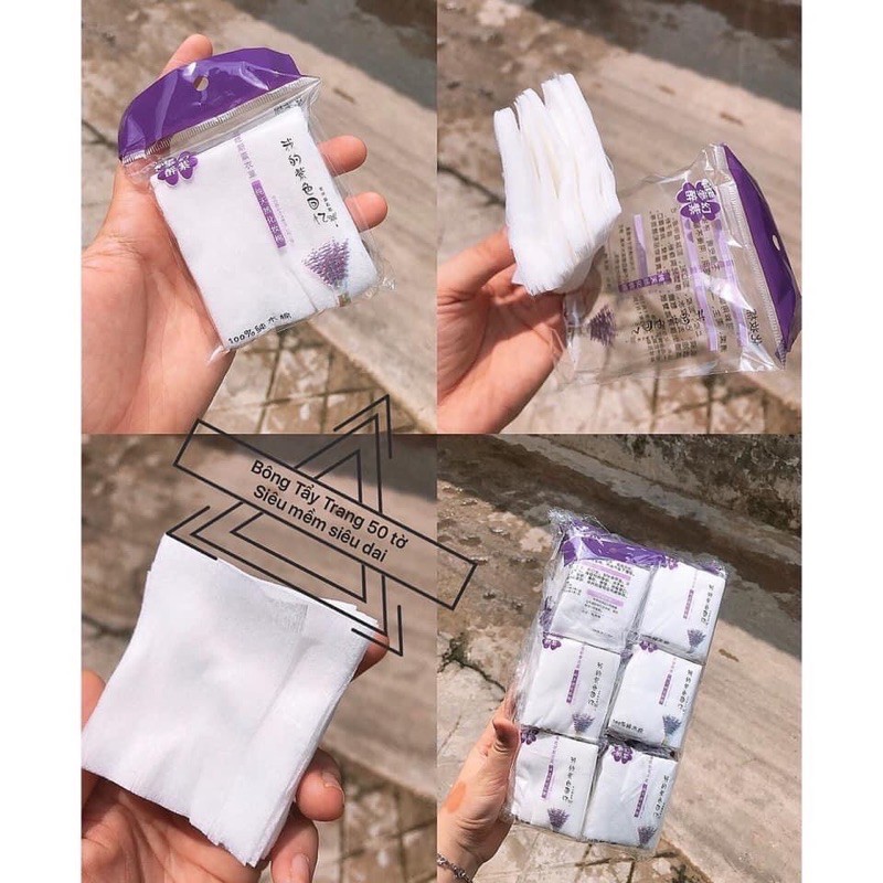 [Free Ship] Túi 50 Miếng Bông Tẩy Trang