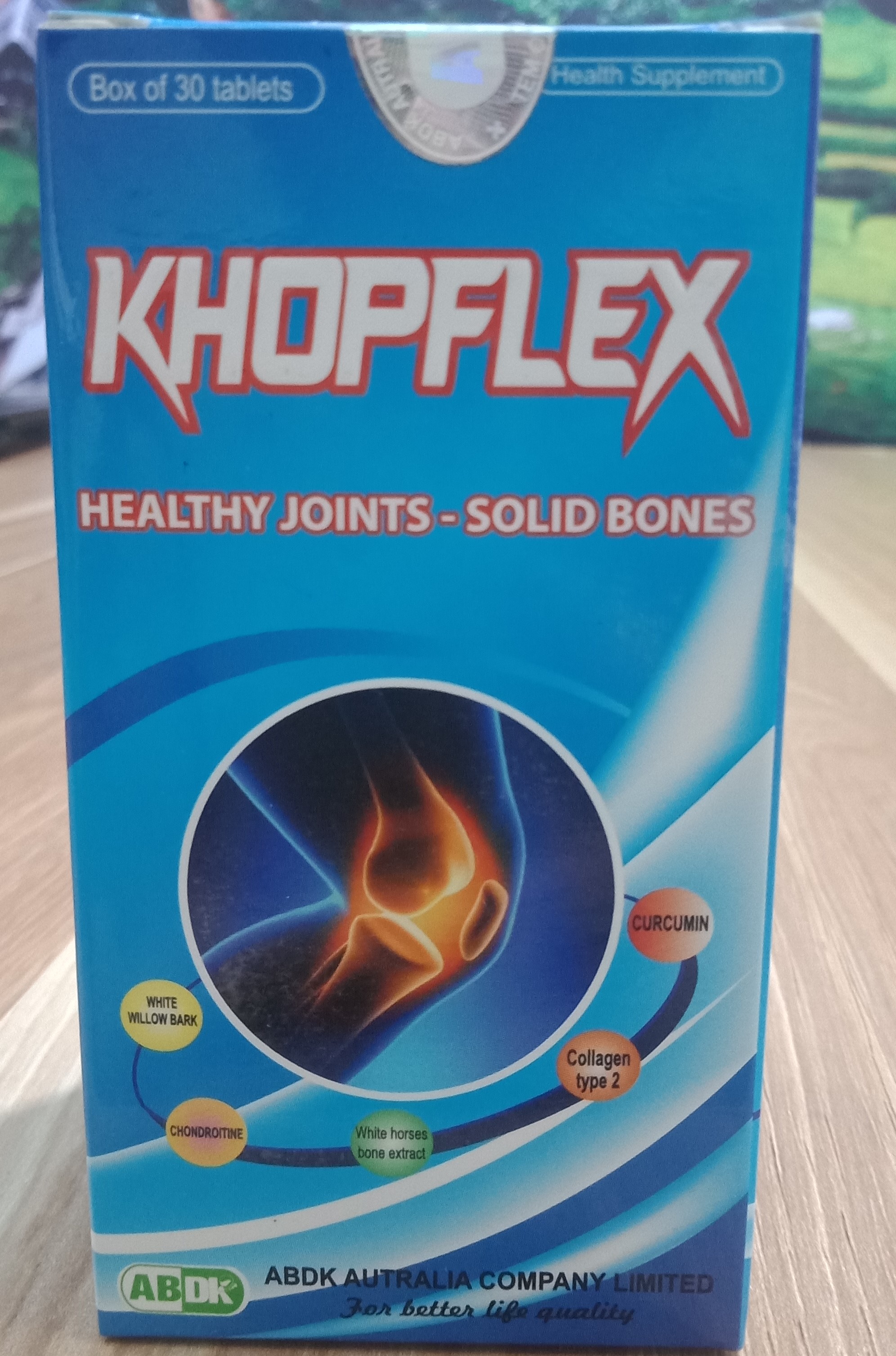 Thực Phẩm Bảo Vệ Sức Khỏe Khopflex - Chuyên Dùng Cho Người Bị Thoái Hóa Khớp Viêm Khớp Khô Khớp ( Hộp 30 Viên)