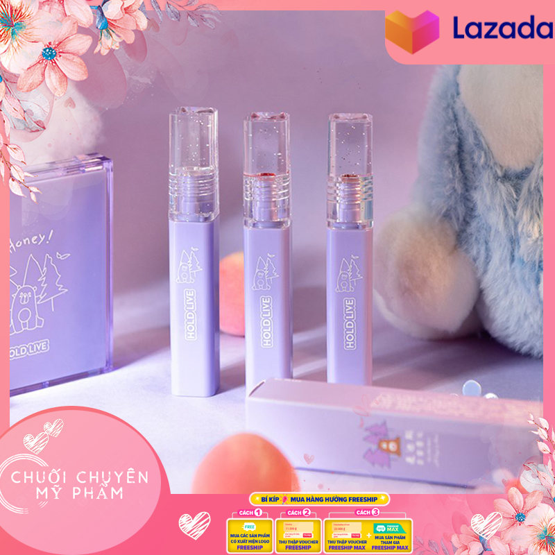 [HCM]Son Kem Lì HOLDLIVE Maddie Bear HL460 Tím | Son kem Hold Live Maddie Bear Soft Fog Lip Mud Hàng Mới