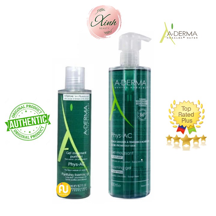 Sữa Rửa Mặt Aderma Phys - Ac Gel Dành Cho Da Dầu Mụn Nhạy Cảm - Xinh Beauty Cam Kết Hàng Đúng Mô Tả Chất Lượng Đảm Bảo An Toàn Đến Sức Khỏe Người Sử Dụng Đa Dạng Mẫu Mã