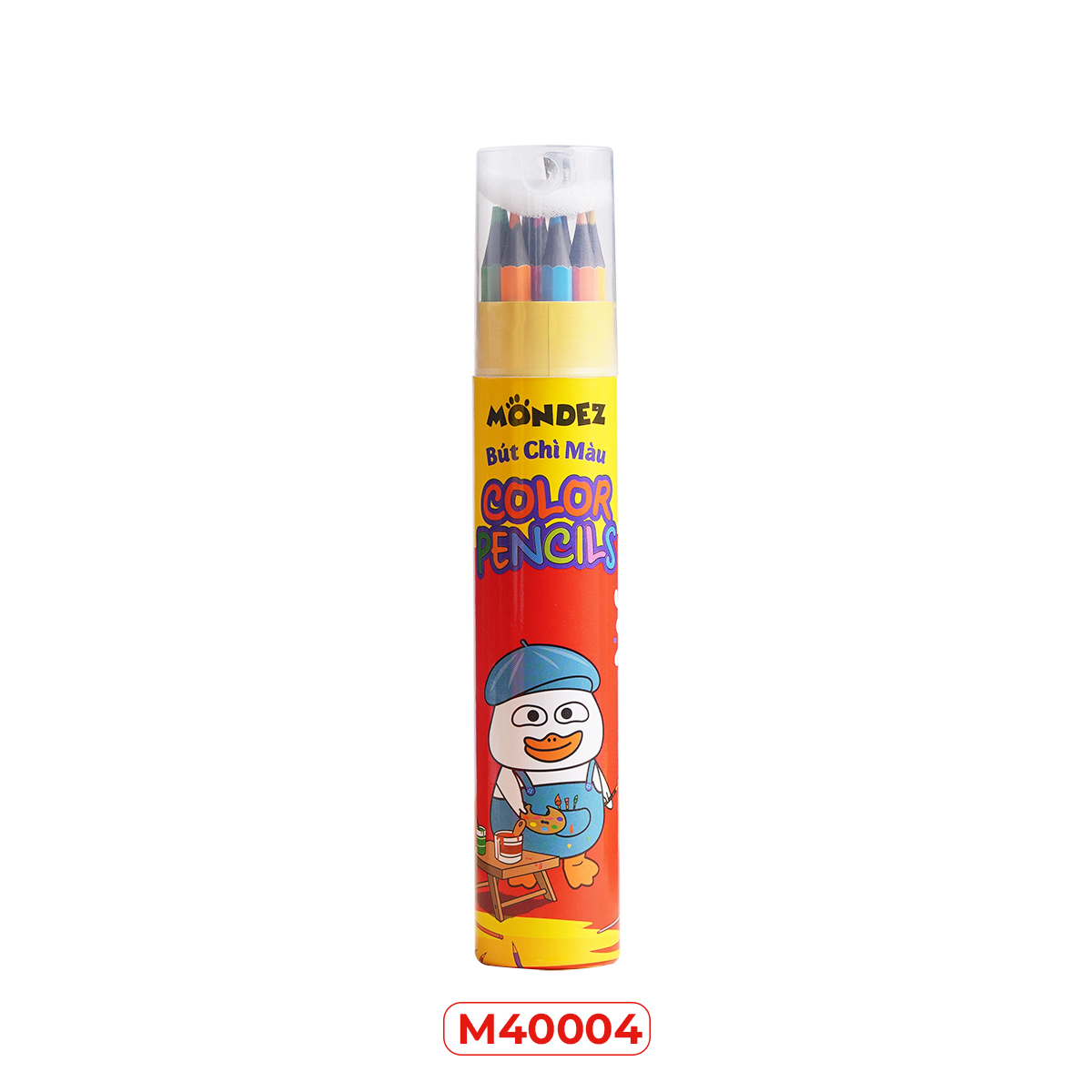 Bút Màu Chì MONDEZ Bút Chì Màu 12/18/24 Bút Chì Màu Cho Bé Chất Màu Mịn Bám Màu Tốt Thiết Kế Hộp Đựn