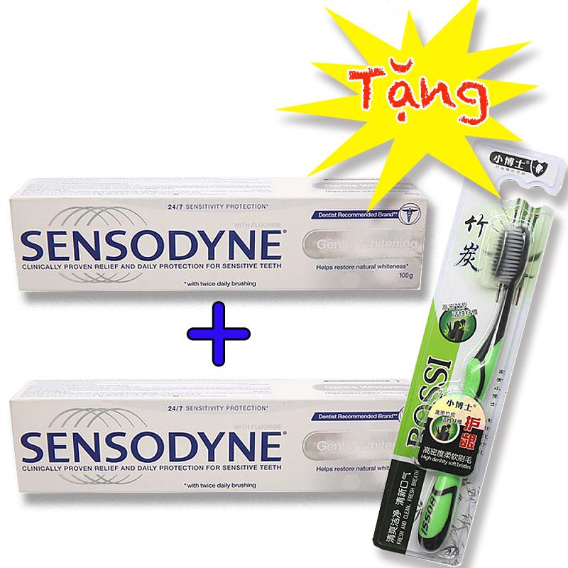 [Tặng Bàn Chải Hàn Quốc] Combo 2 Cây Kem Đánh Răng Sensodyne 100Ml Thái Lan - Trắng Răng Chống Ê Buốt (Date: 36 Tháng)