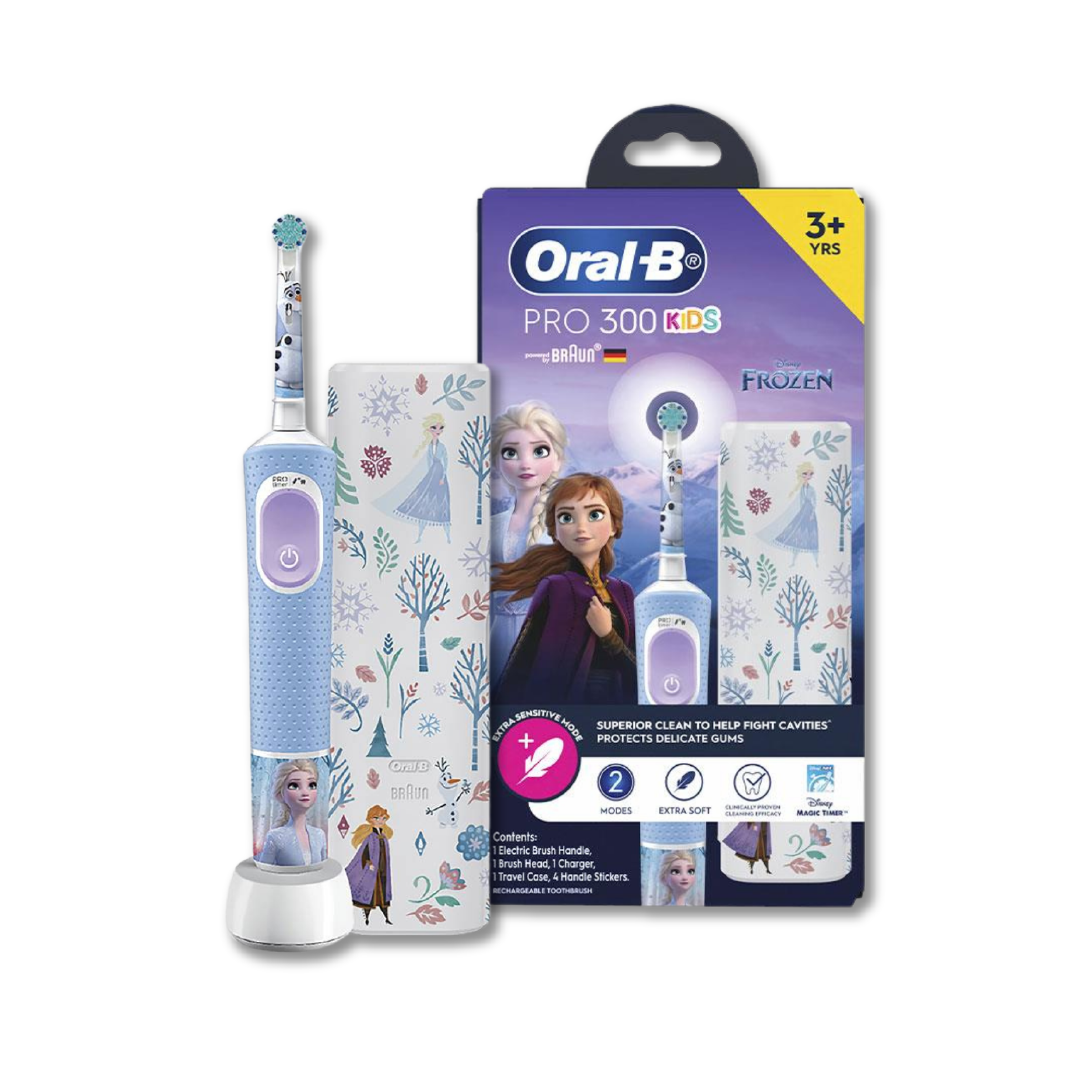 Bàn Chải Điện Oral-B Braun Pro 300 - 3 Chế Độ Làm Sạch Hẹn Giờ Quad-Timer Đầu Chải Tròn Chế Độ Dành 