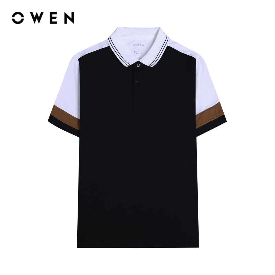 OWEN - Áo polo ngắn tay Body Fit APV231395 màu Trắng chất liệu PE Cool-Spandex
