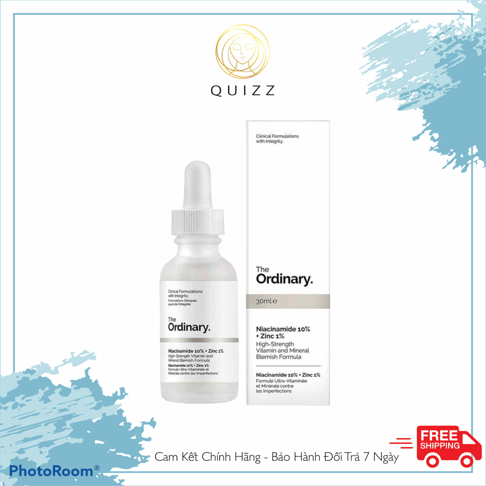 Tinh Chất Dưỡng Da Serum The Ordinary Niacinamide 10% + Zinc 1%_Quizz Cosmetics