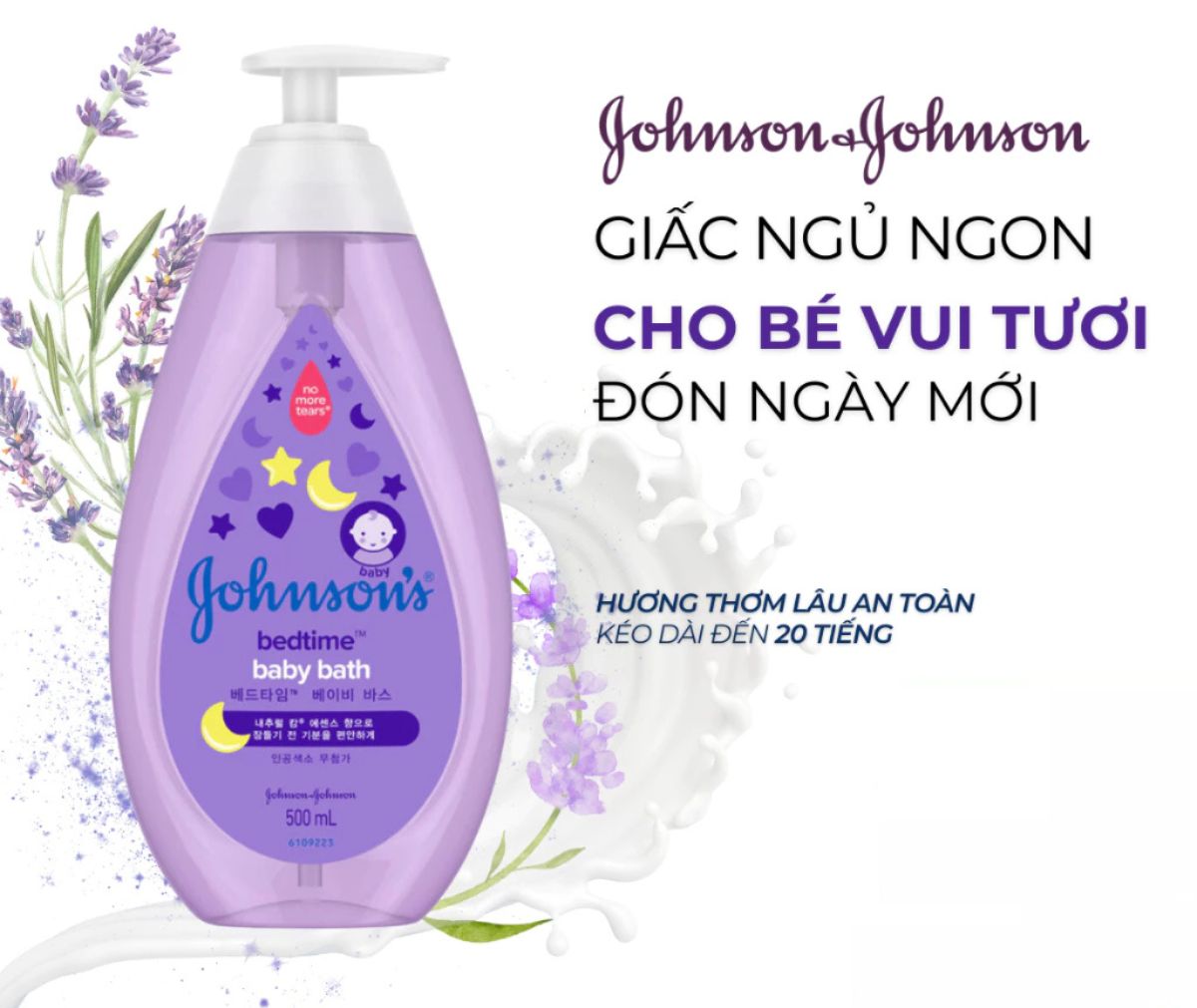 Sữa Tắm Gội Johnsons Baby 200ml 500ml LAVENDER Sữa Tắm Gội Cho Bé Sơ Sinh Hương Mới