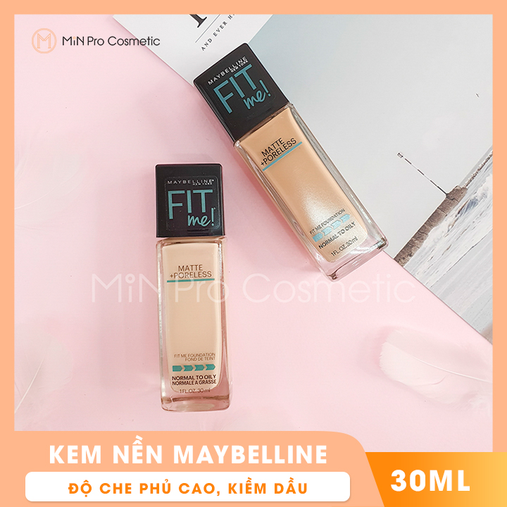 [HCM]Kem nền Maybelline Fit Me Matte Poreless kiềm dầu 30ml