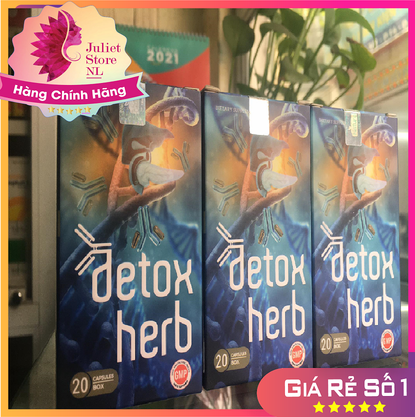 [HCM][COMBO 3 HỘP] DETOXHERB VIÊN UỐNG DETOX THANH LỌC GIẢI ĐỘC CƠ THỂ BỔ GAN THẬNTIÊU DIỆT KÝ SINH TRÙNG HIỆU QUẢ CHÍNH HÃNG 100%