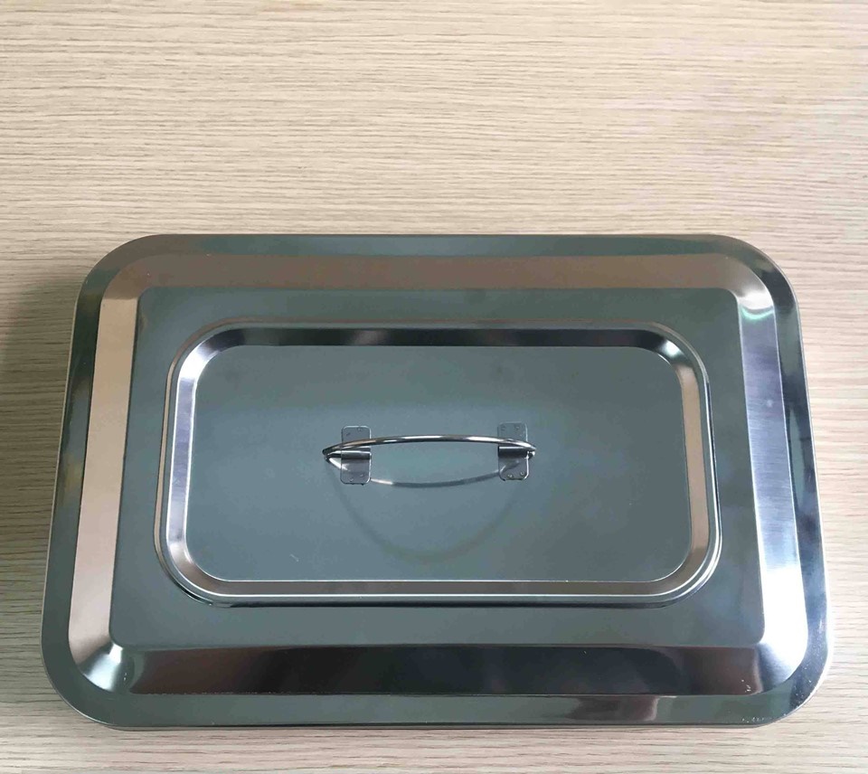 [Hộp Sản 20x30x5] Hộp Hấp dụng cụ y tế Inox Chữ Nhật Không Lỗ Có quai sách tiện lợi – Giá Ưu Đãi Rẻ.