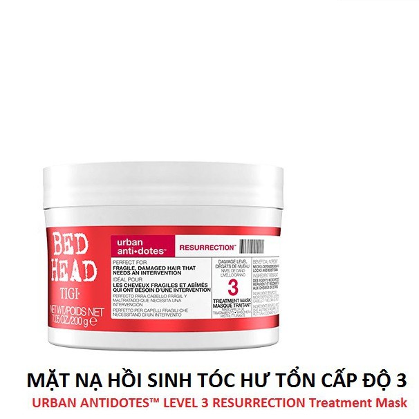 [Bill Uk - Cam Kết Hàng Chuẩn] Kem Ủ Tóc Tigi Đỏ Chứa Nano Collagen Hồi Sinh Tóc Hư Tổn