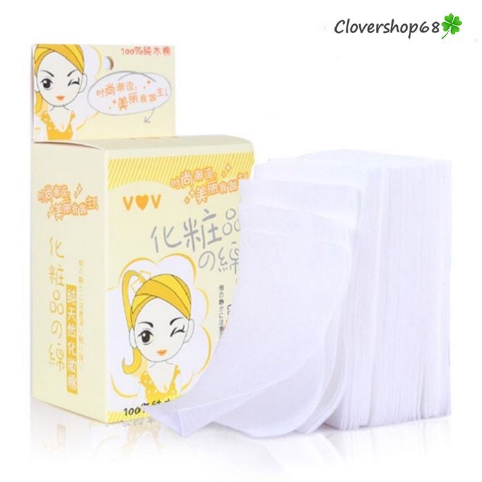 Hộp 100 bông tẩy trang cao cấp