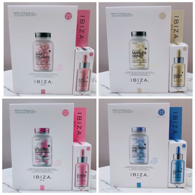 [Hcm]Set Mặt Nạ Ibiza Spa Kèm Serum 30Ml