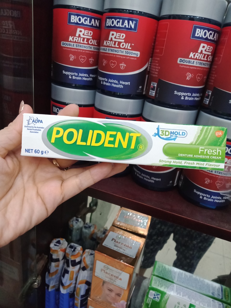 Keo Dính Răng Polident Denture Adhesive Cream Gói 1 X 60G