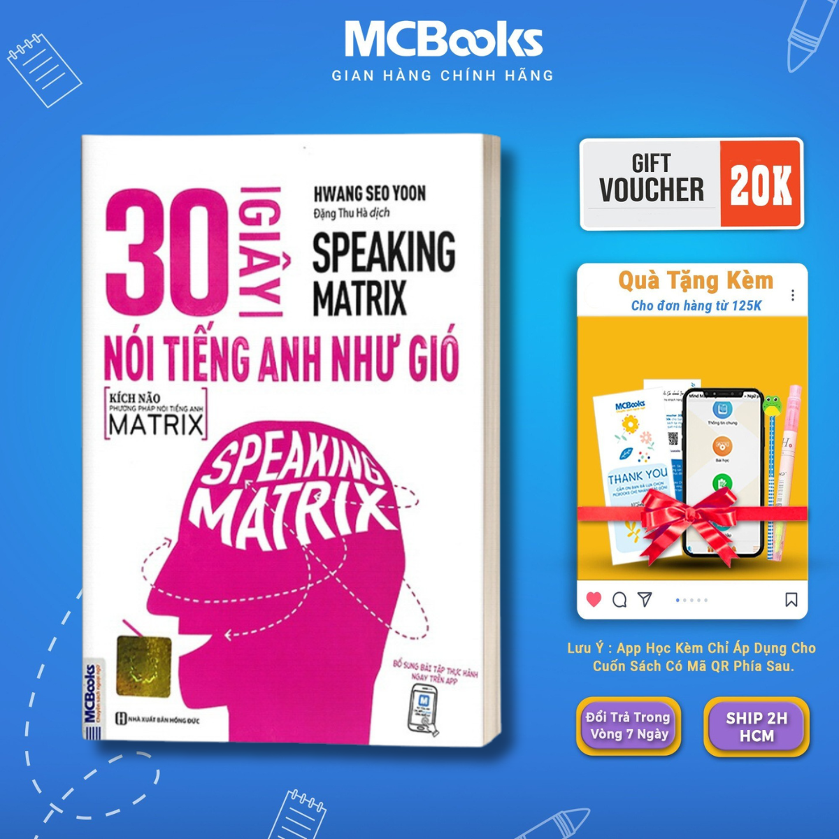 Sách - Speaking Matrix – 30 giây nói tiếng Anh như gió - McBooks