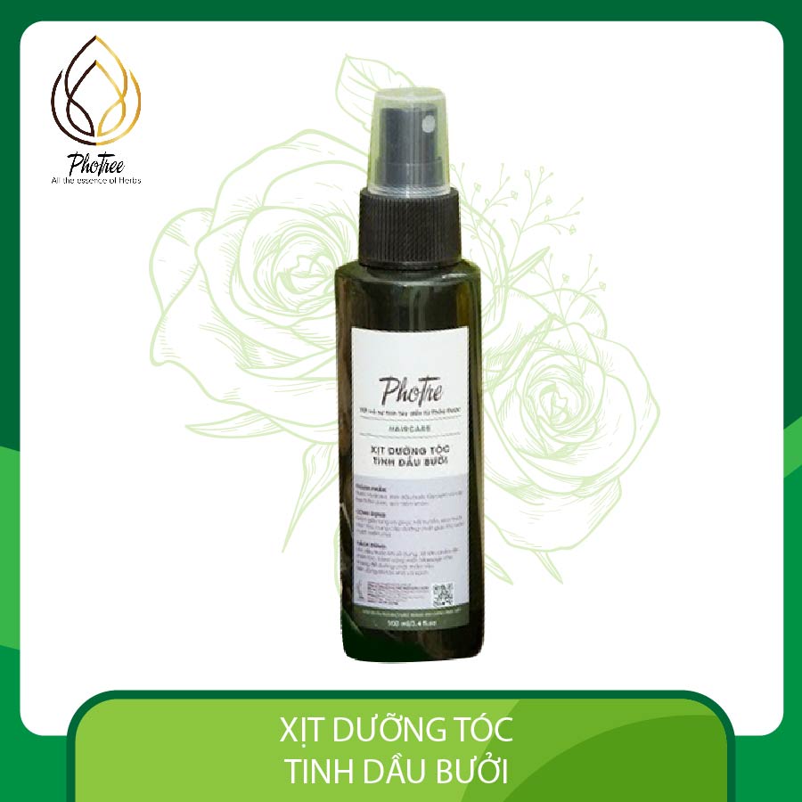 Xịt Dưỡng Tóc Tinh Dầu Bưởi Photree 100Ml Giúp Móc Tóc Nhanh Dưỡng Tóc Giảm Tóc Bạc