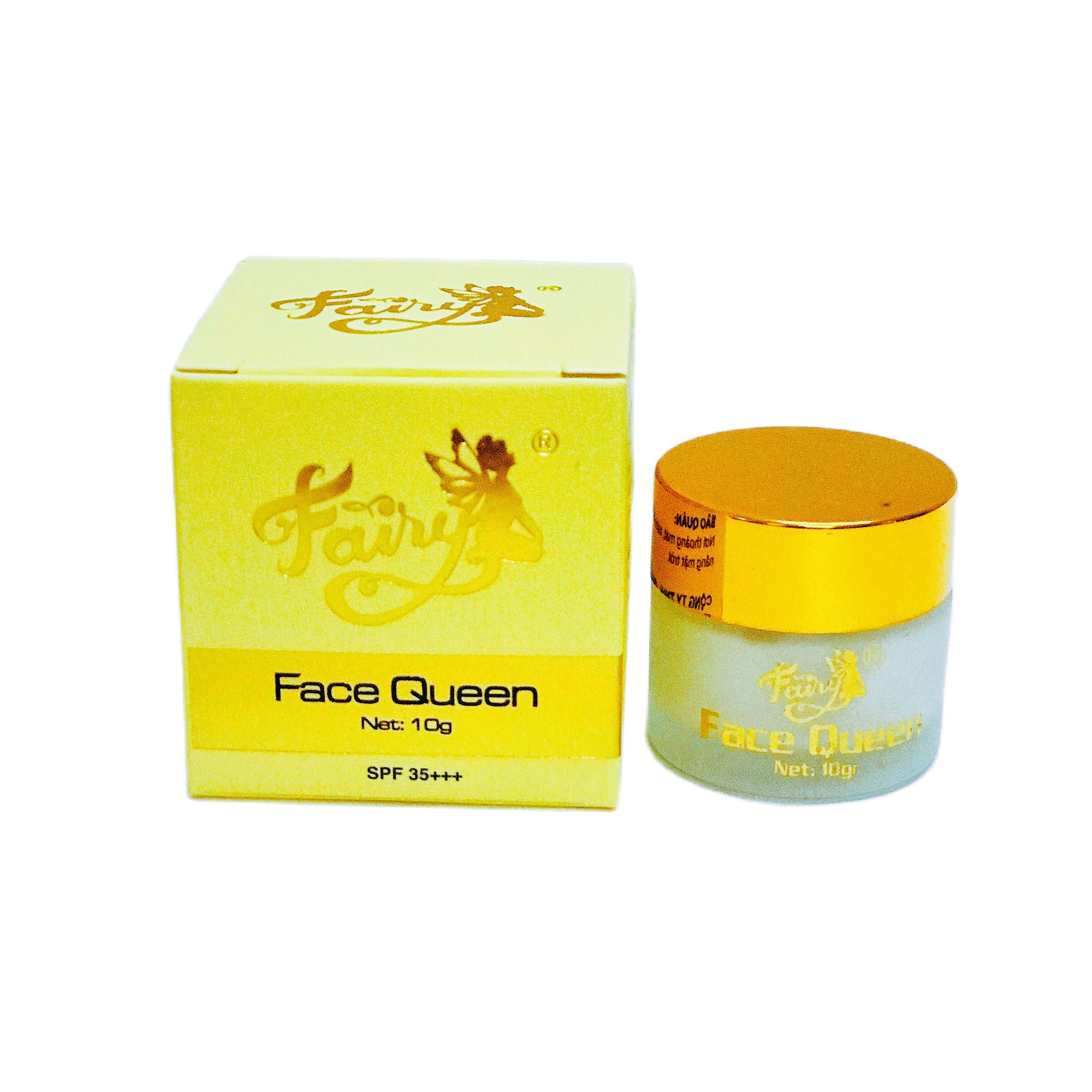 mỹ phẩm Fairy kem face Queen mini 10g+ serum thảo mộc+ chống nắng fairy 15g - bộ 3 sản phẩm dưỡng trắng da ngừa mụn mờ thâm nám Fairy mini chính hãng